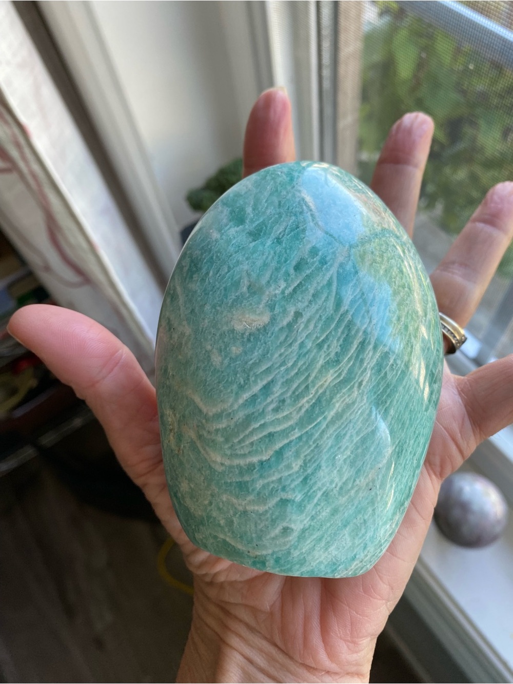 Amazonite  Freeform - Seafoam Green Home Accent